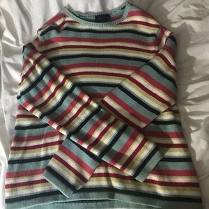 Colored striped sweater